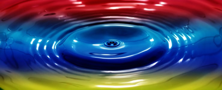 Concentric ripples in a gelation