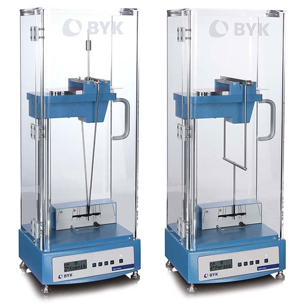 : byko-swing Pendulum Hardness Tester with König and Persoz Pendulums