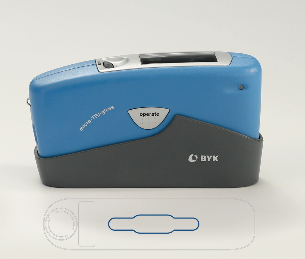 micro-TRI-gloss gloss meter with Measuring Area