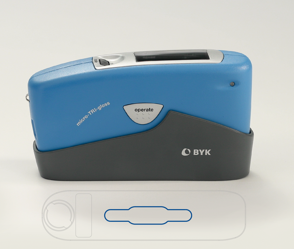 micro-TRI-gloss gloss meter with Measuring Area