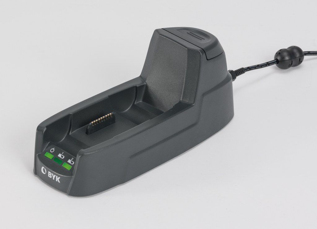 Docking station for wave-scan 3 from BYK-Gardner connected to power supply