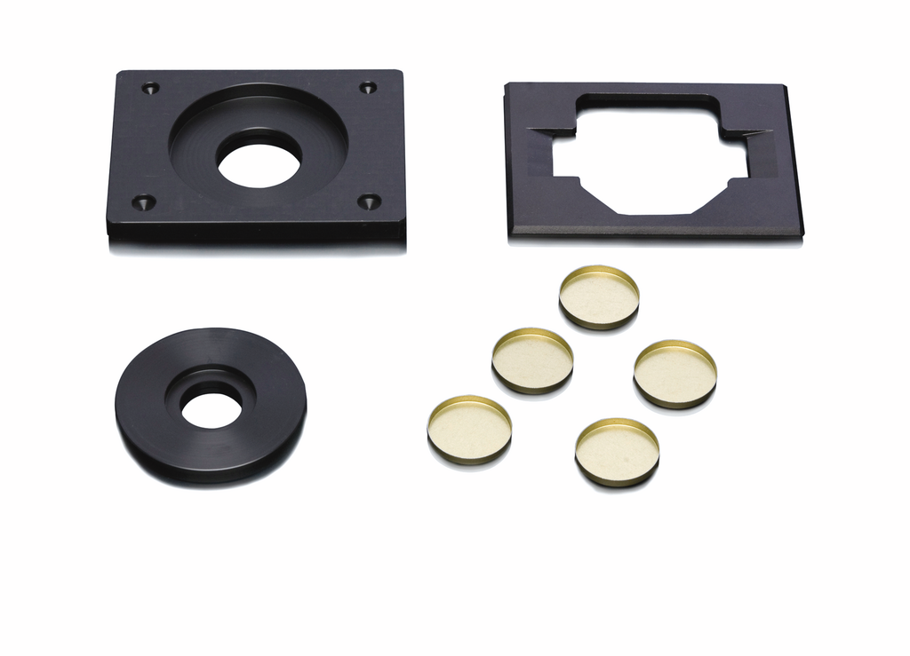 Measurement of powdery or pasty products with Sample Holder Round Dish - M for BYK-mac i