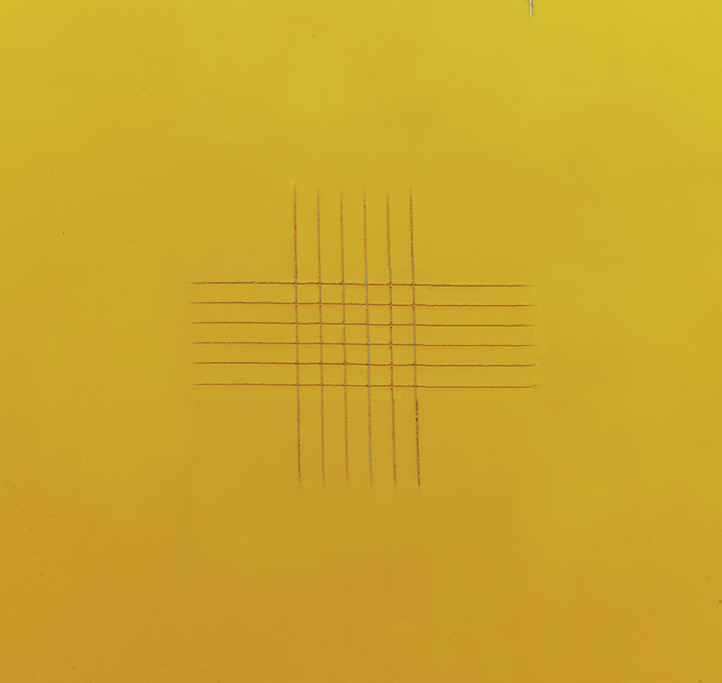 Cross-Cut ISO 0 ASTM 5B Graphic yellow