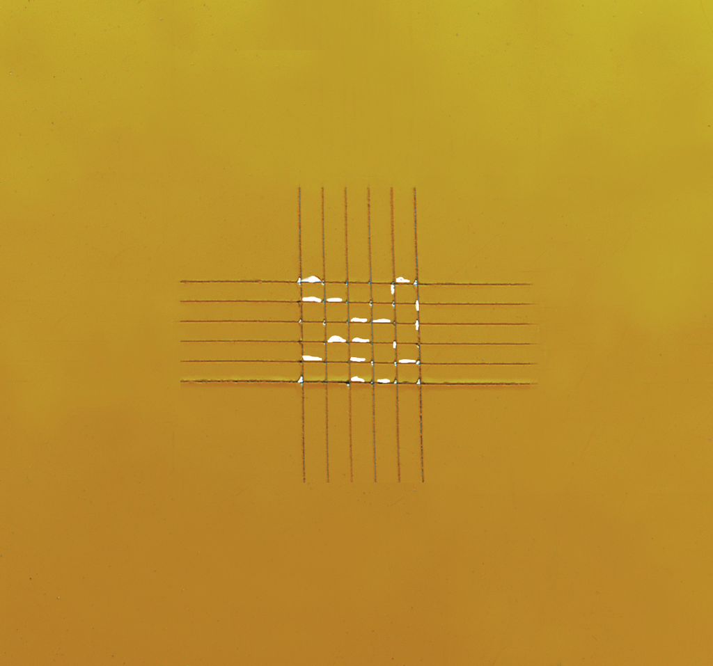 Cross-Cut ISO 2 ASTM 3B Graphic yellow