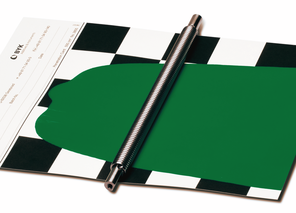 Wire-wound rod 10 in Application on BYK-Gardner Drawdown Card
