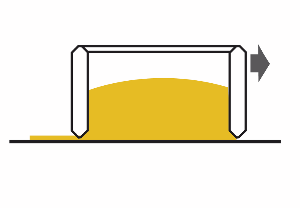 Drawdown Schema of Square Film Applicator Graphic