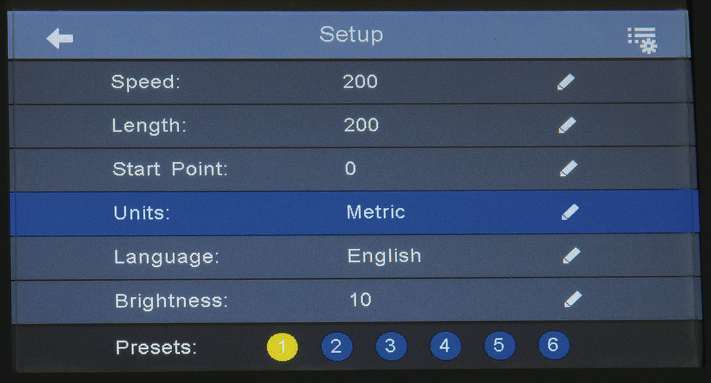 Byko-drive S, G display setup from BYK-Gardner