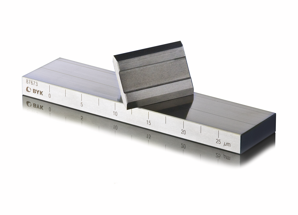 Grind gage no. 25, groove depth range 0-25 µm from BYK-Gardner