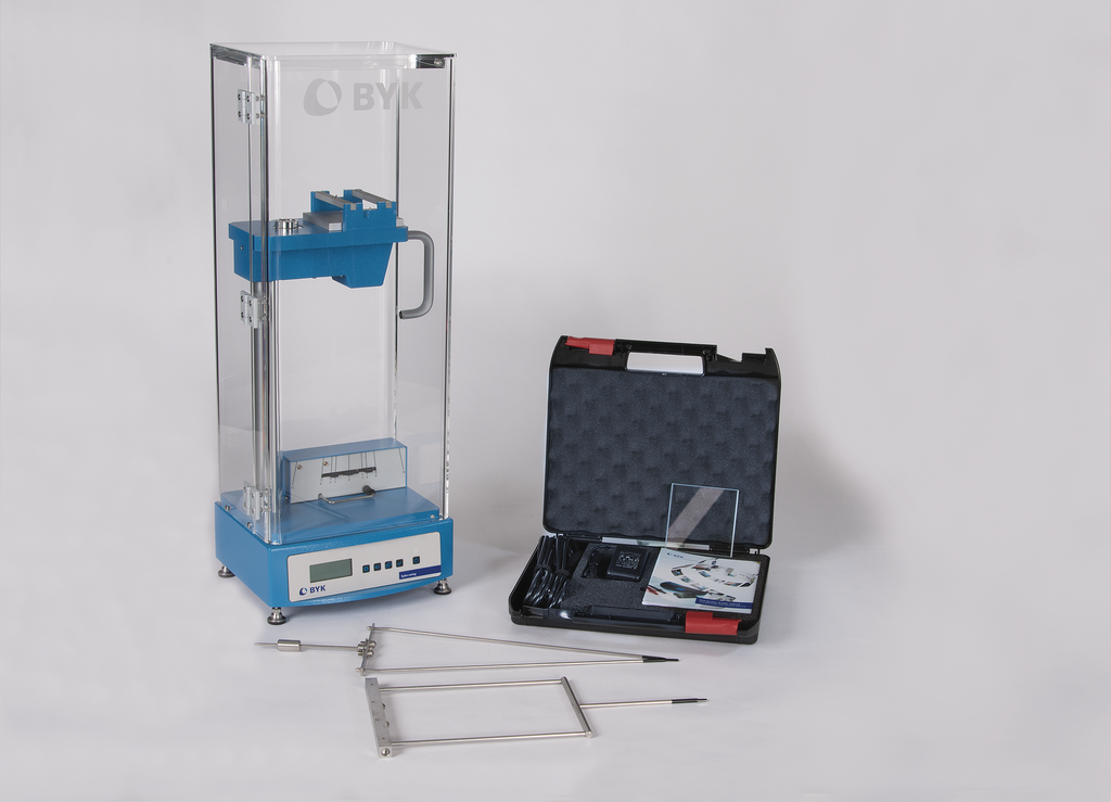 byko-swing set König/Persoz the pendulum hardness tester from BYK-Gardner