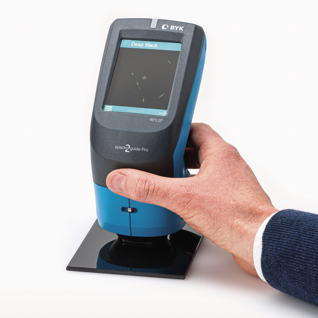 Software smart-process COLOR for spectro2guide spectrophotometer from BYK-Gardner shows organizer