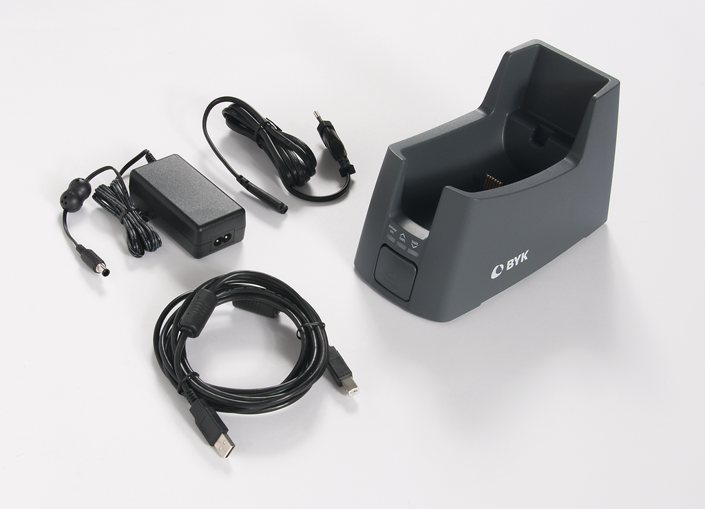 Docking station and cable set for BYK-mac multiangle spectrophotometer from BYK-Gardner