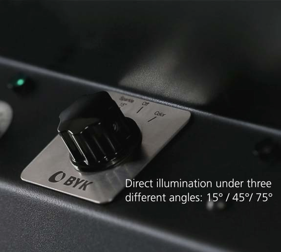 Light Booth byko-spectra effect, detail: selection of viewing angles