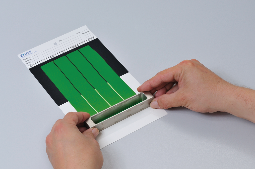 Drawdown Application with Step Gap Frame on BYK-Gardner Drawdown Card