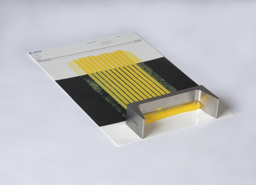 Drawdown Application with Anti-Sag-Meter 3-12 mils on BYK-Gardner Drawdown Card