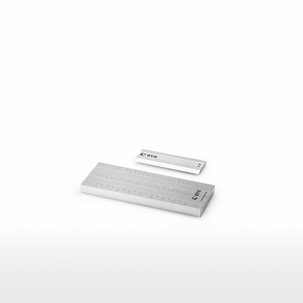 Grind Gages µm, Hegman, North, 2 paths, Article No. 2517,Grind Gage No. 5254-N, Grind gage groove depth range 0-100 µm 0-10 North