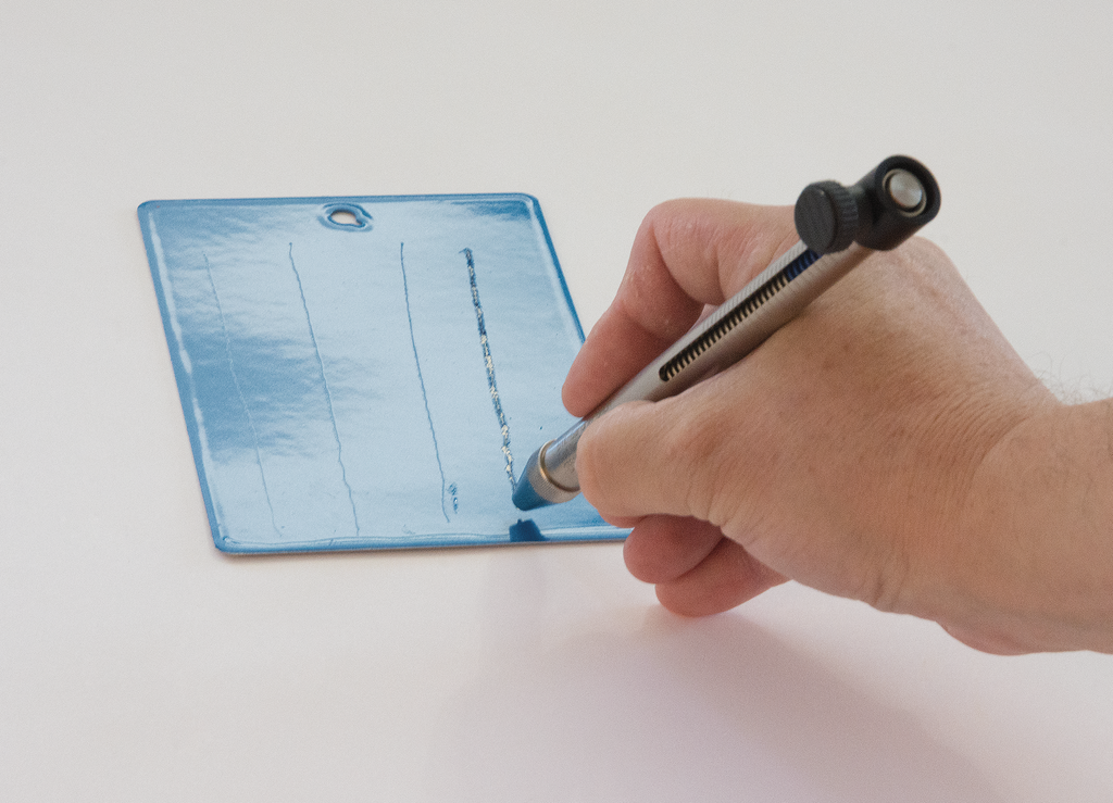Scratch Hardness Tester - DUR-O-Test while application from BYK-Gardner
