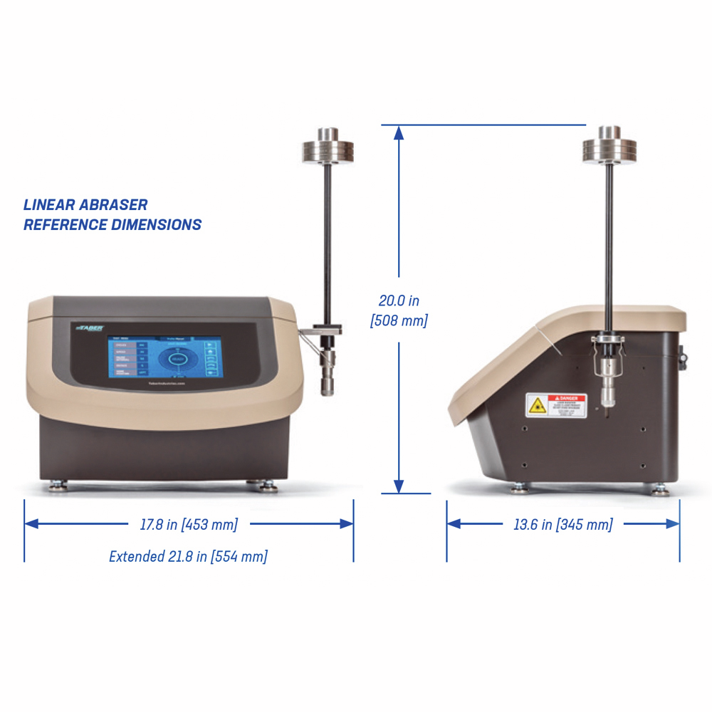 Taber Linear Abraser 5770 Dimensions