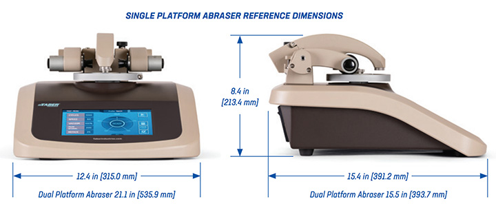 Taber Abraser Dimensions