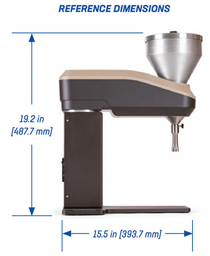 Taber Grit Feeder Dimensions