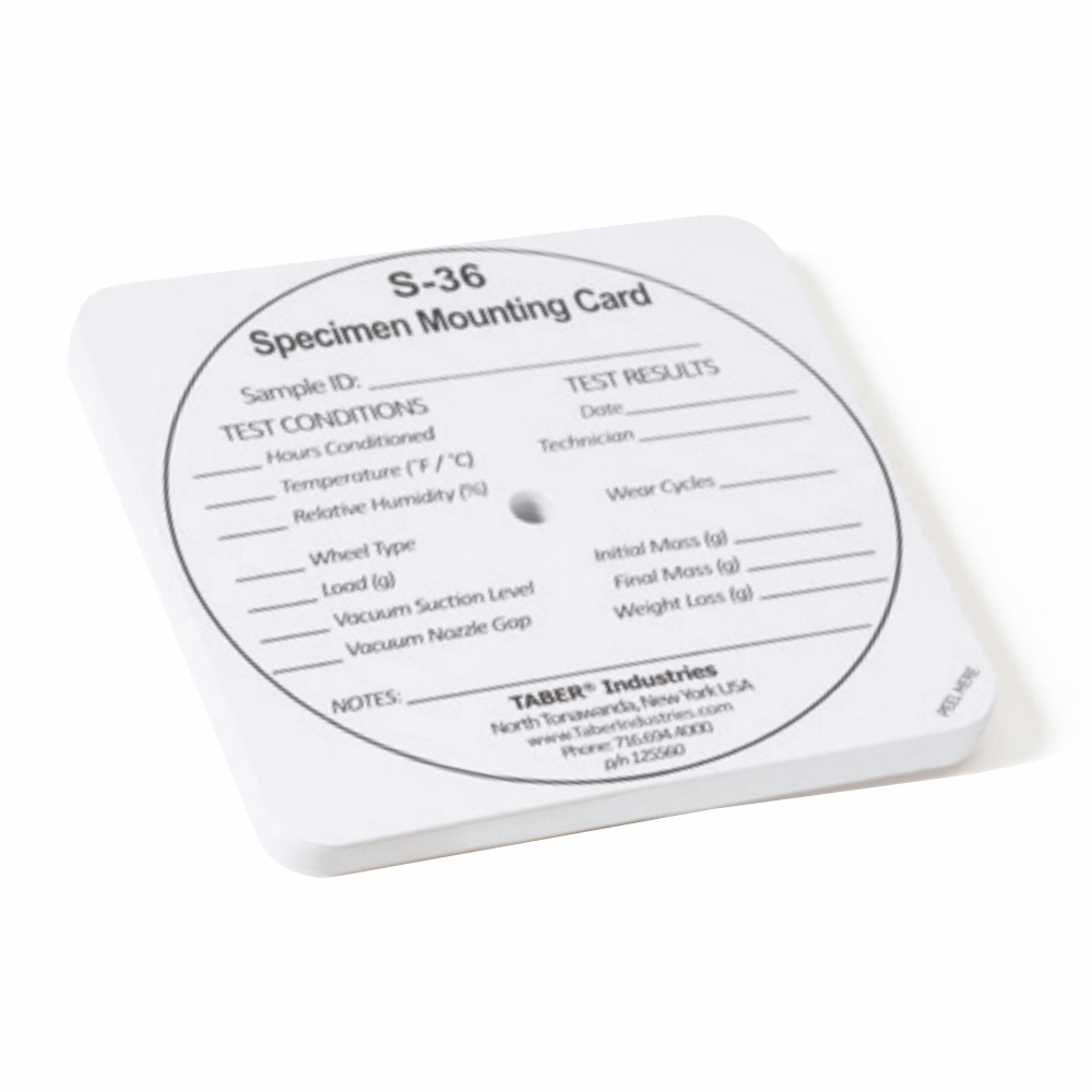 Taber S-36 Round Mounting Card
