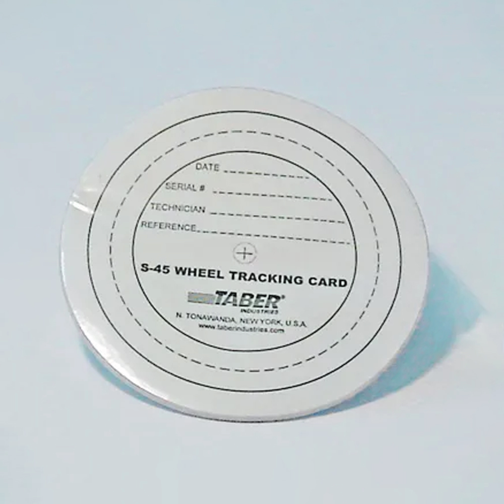 Taber S-45 Wheel Tracking Card