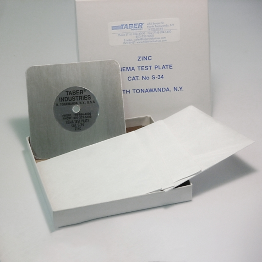 Taber S-34 Zinc Standardization Plates
