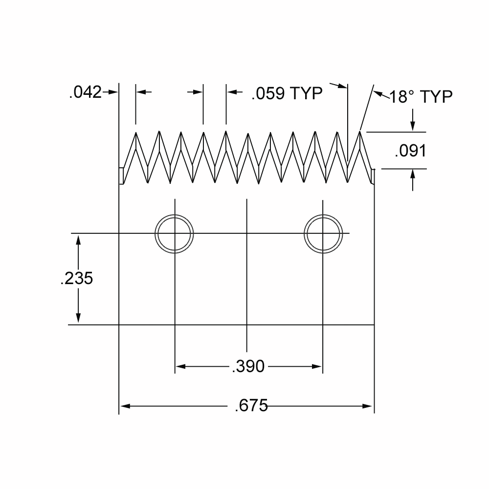 Certified Cross Hatch Medium Blade, 11 Teeth
