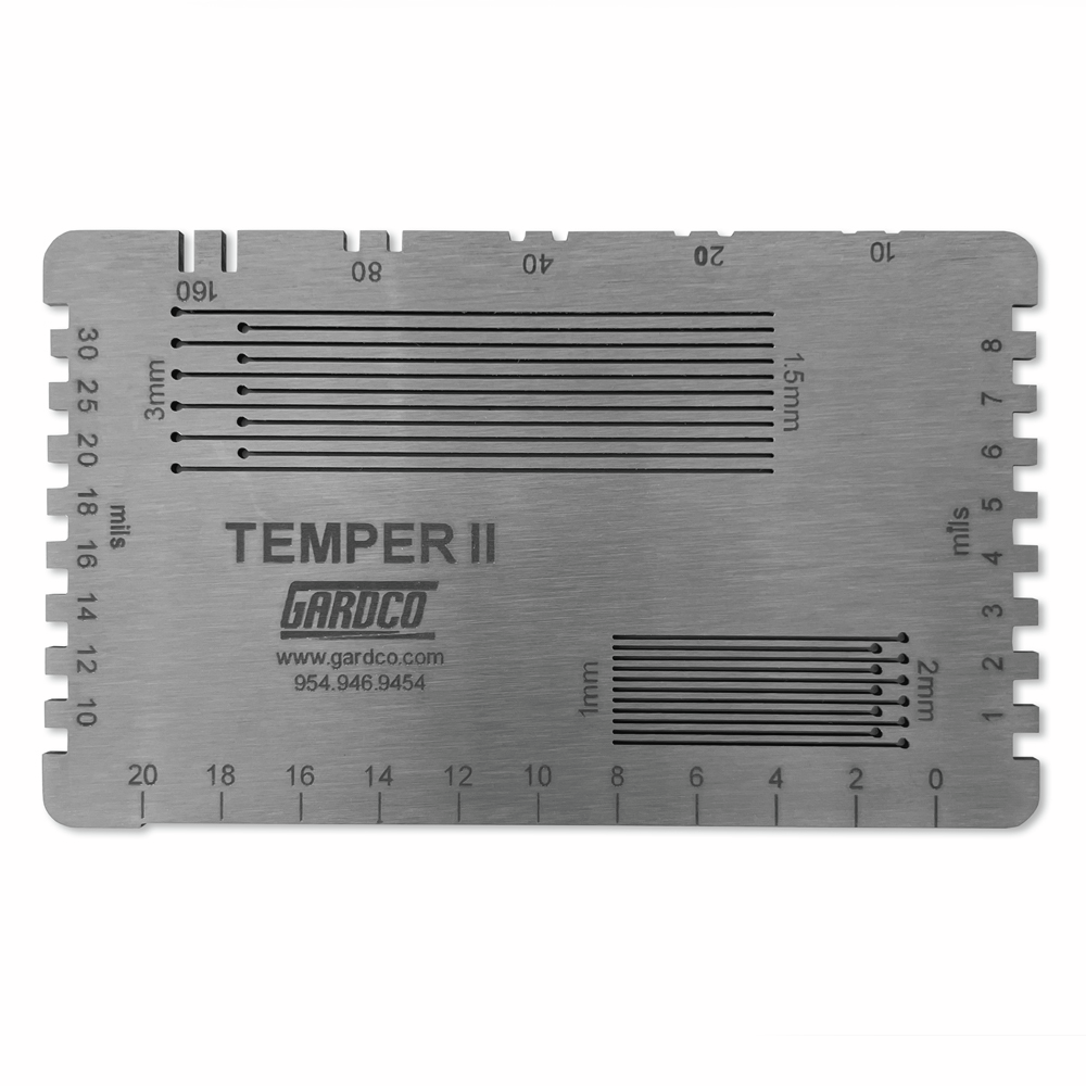 Temper II Adhesion Crosscut Template
