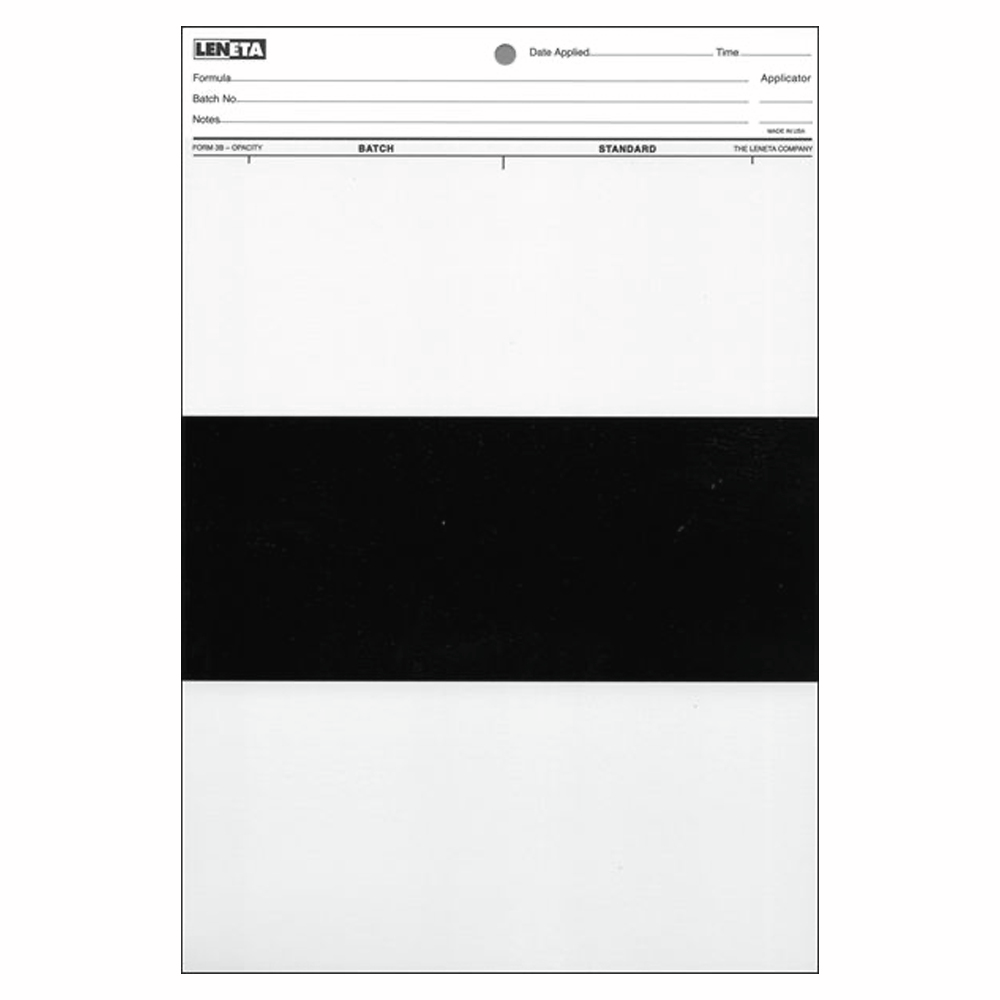 Opacity Paint Chart 3B