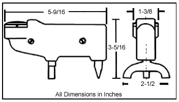 Barcol Hardness Impressor Dimensions