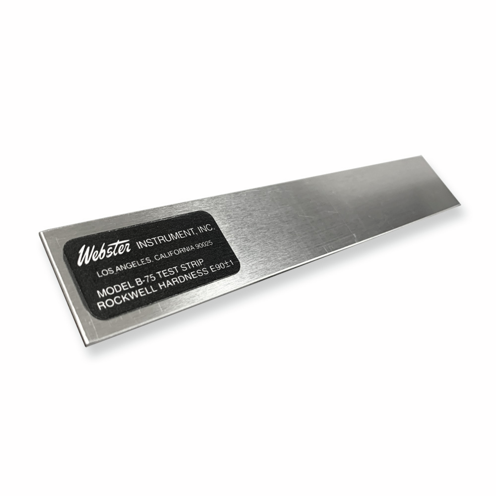 Webster Hardness Tester B-75 Certified Test Strips