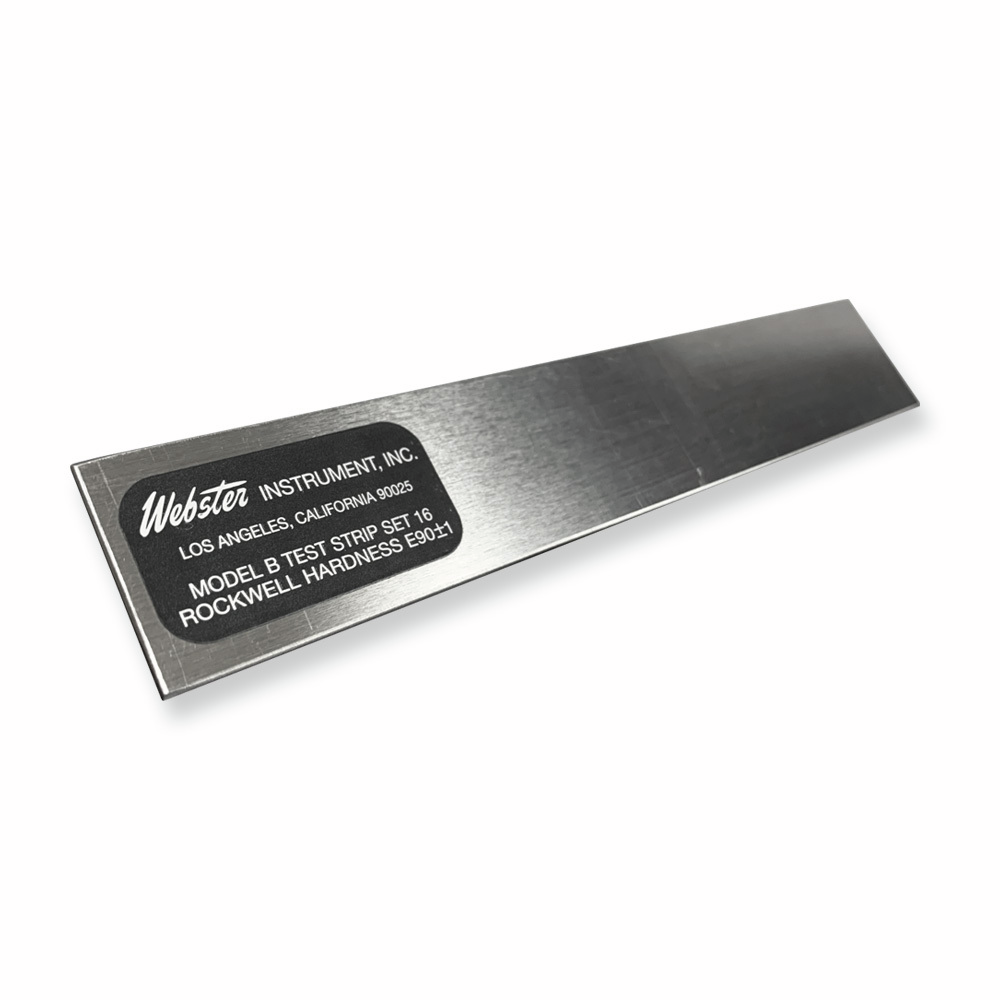 Webster Hardness Tester B Certified Test Strips