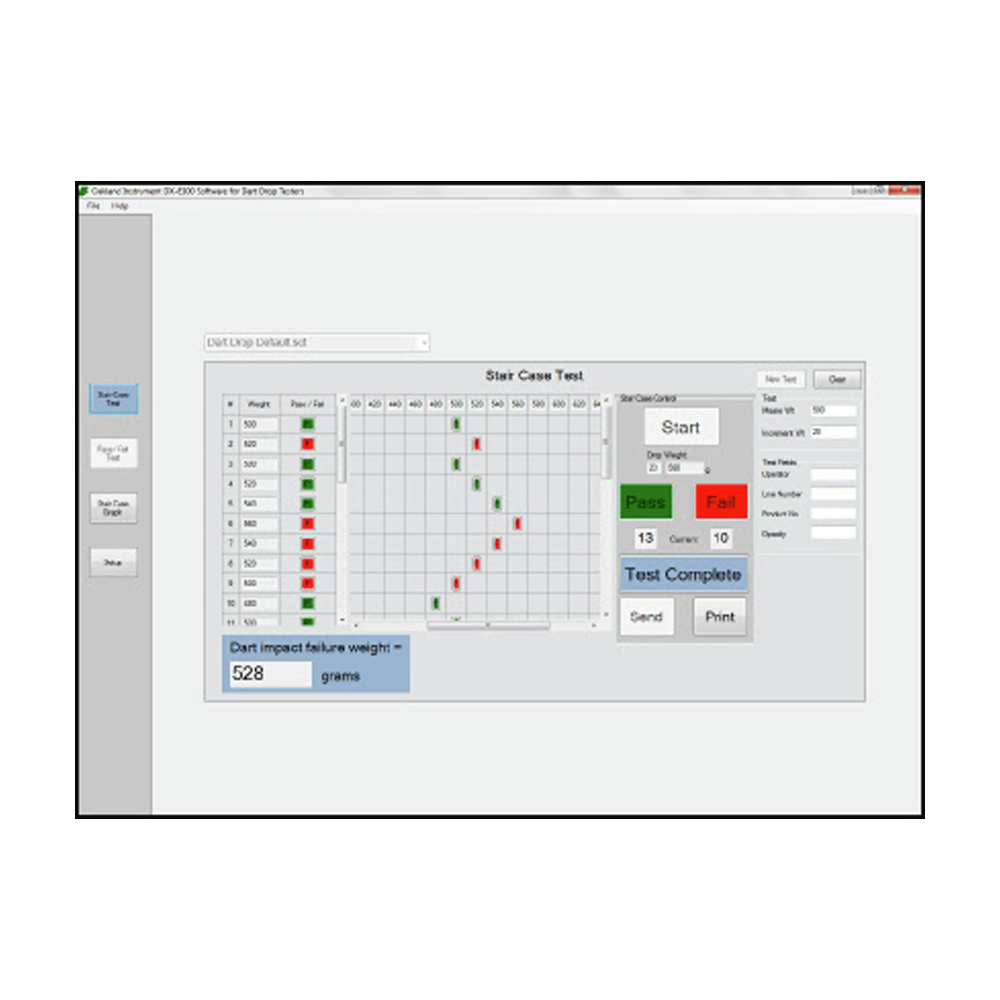 Dart Drop Impact Tester Software