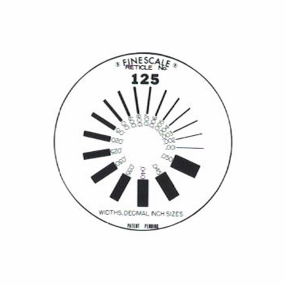 Magnifying Comparator Reticle 125