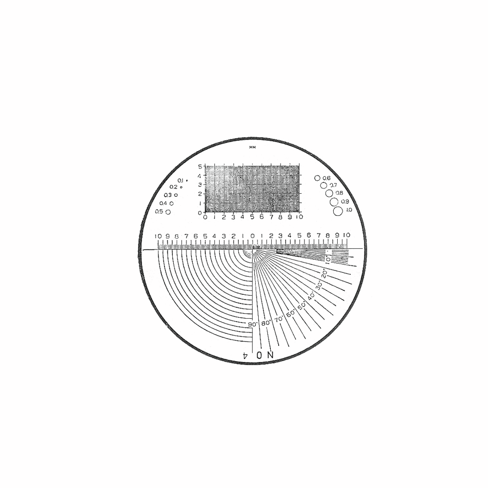 Fowler Optical Comparator Reticle 4