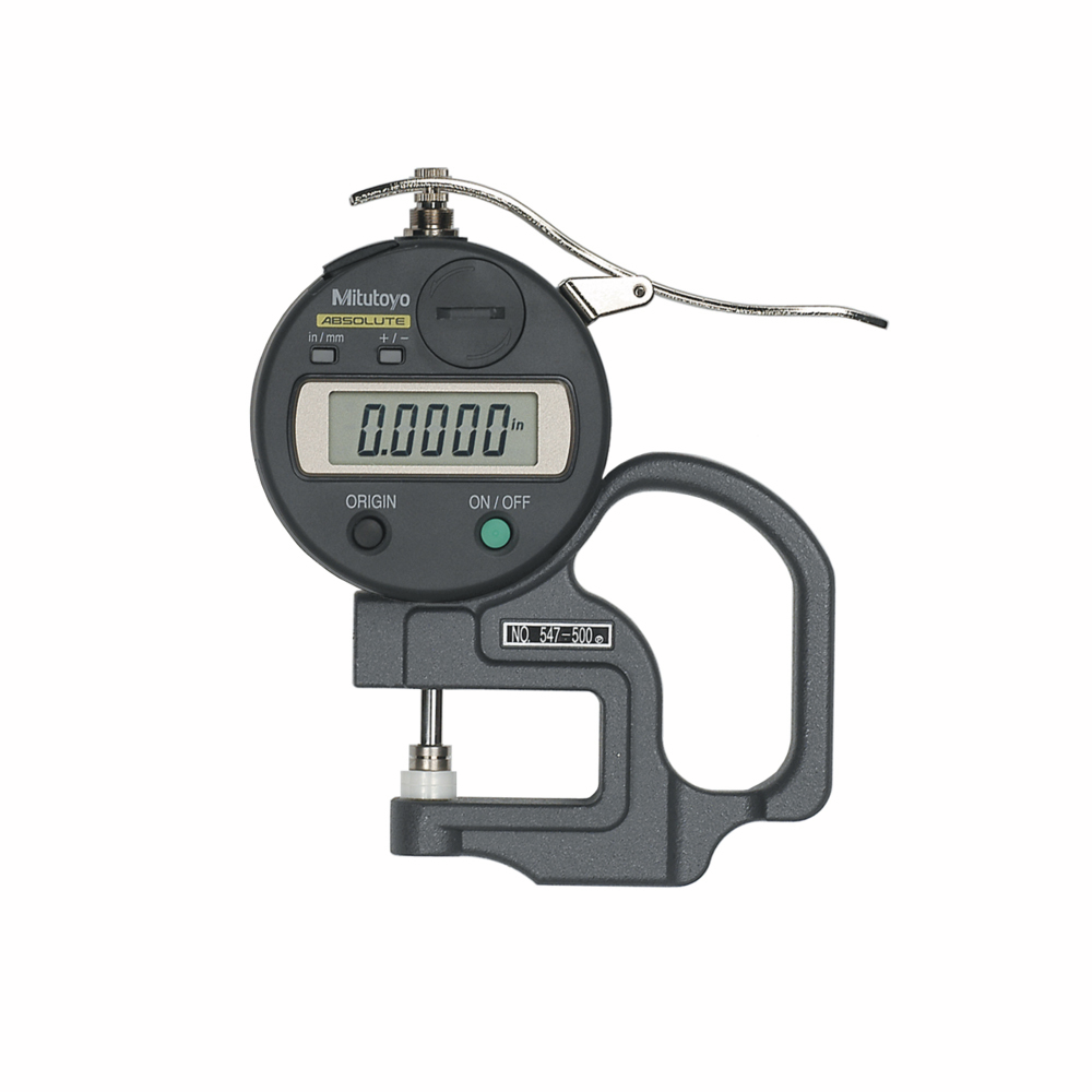 Digimatic Digital Thickness Gauge Flat Anvil