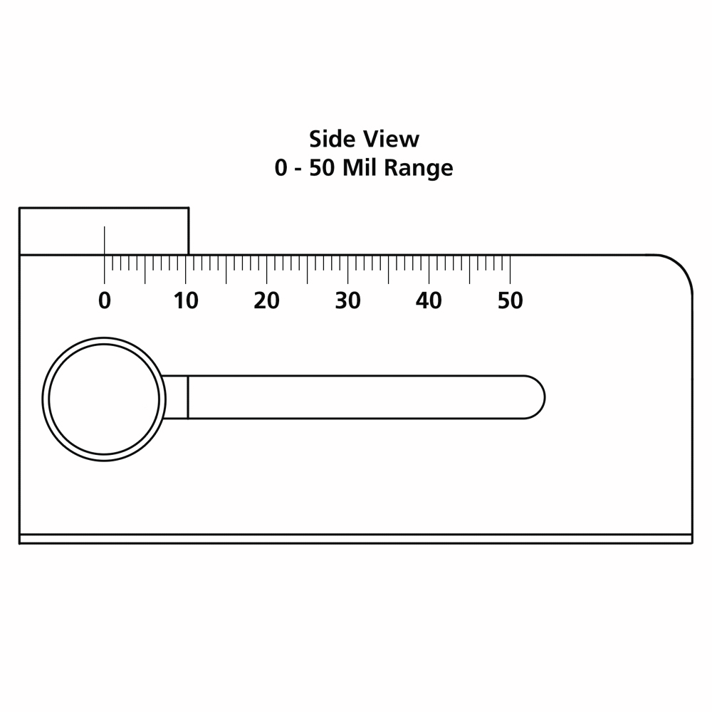 Universal Applicator Side Plate 0-50 Mil
