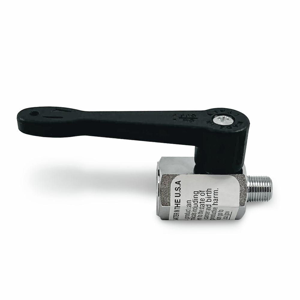 Chrome Plated Brass Ball Valve, 1/8"