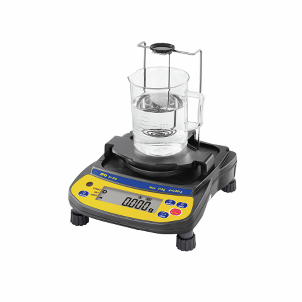 EJ Newton Balance with Draft Shield and Beakers
