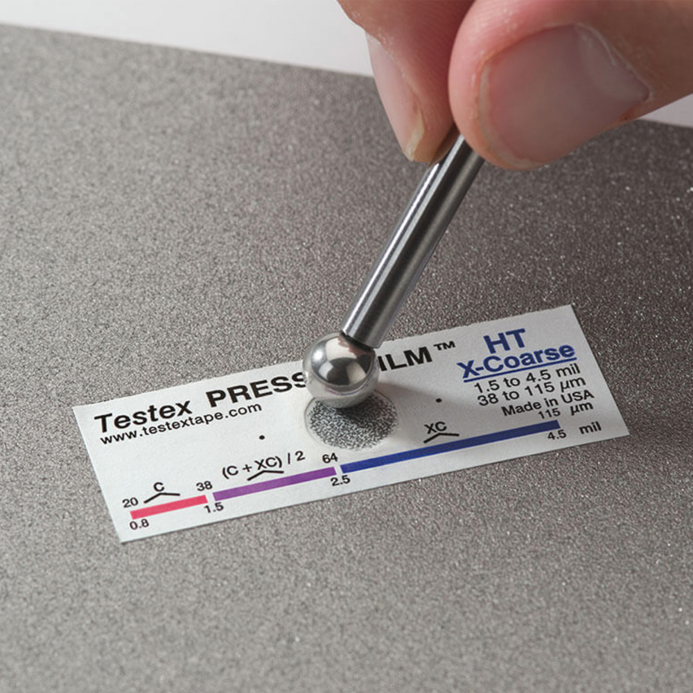 Burnishing Tool on Testex Tape
