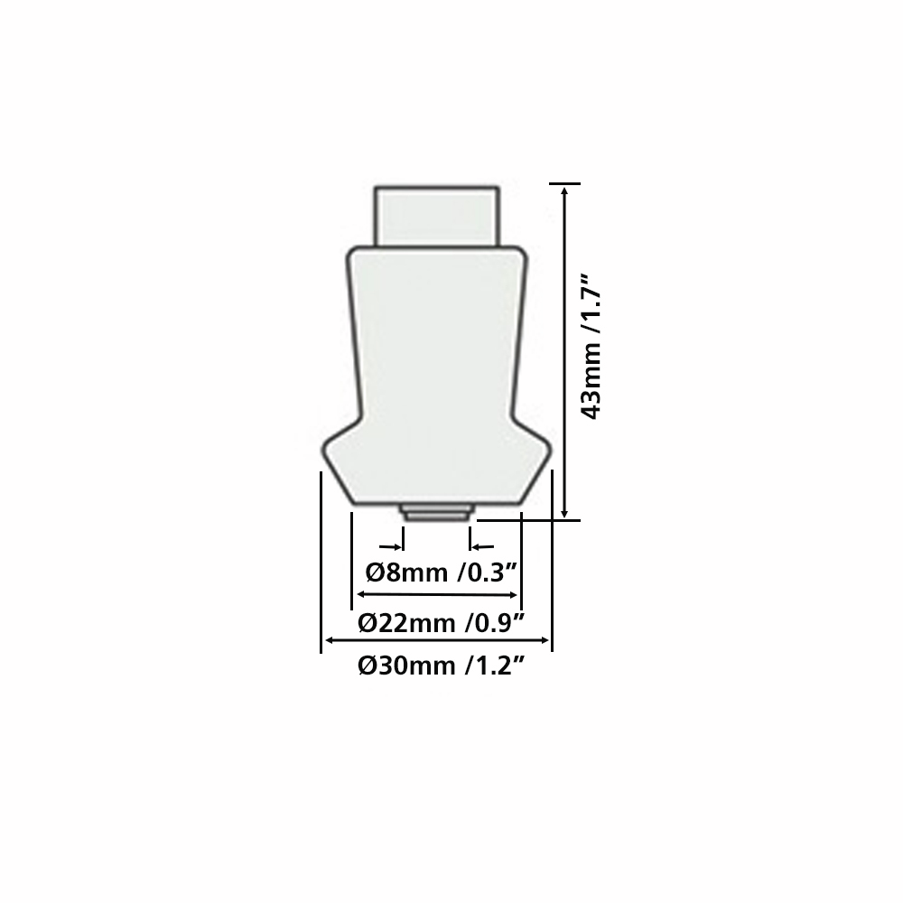 PosiTector 200 Coating Thickness Probe Diagram