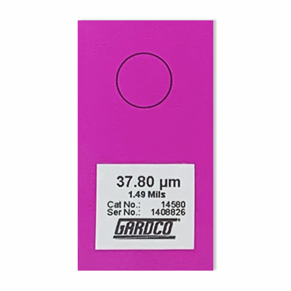 17025 Certified Shim 38.1µm (1.5mil)