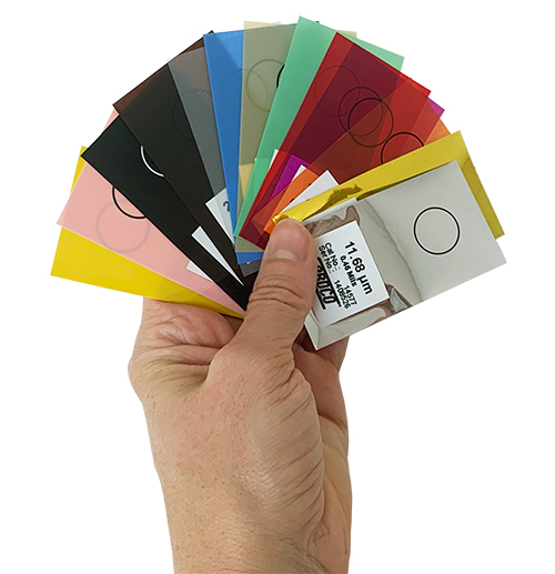 17025 Gardco Dry Film Shims in Hand