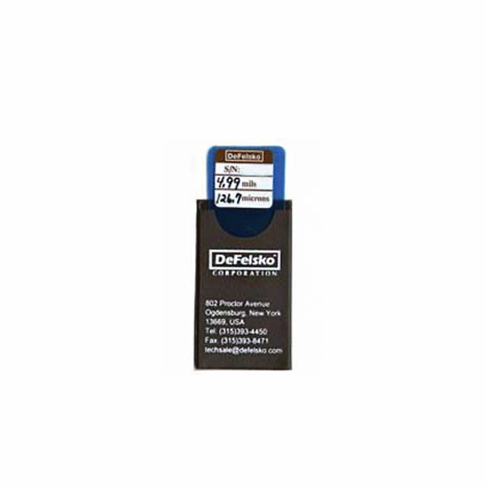 Defelsko Certified Blue Plastic Shim