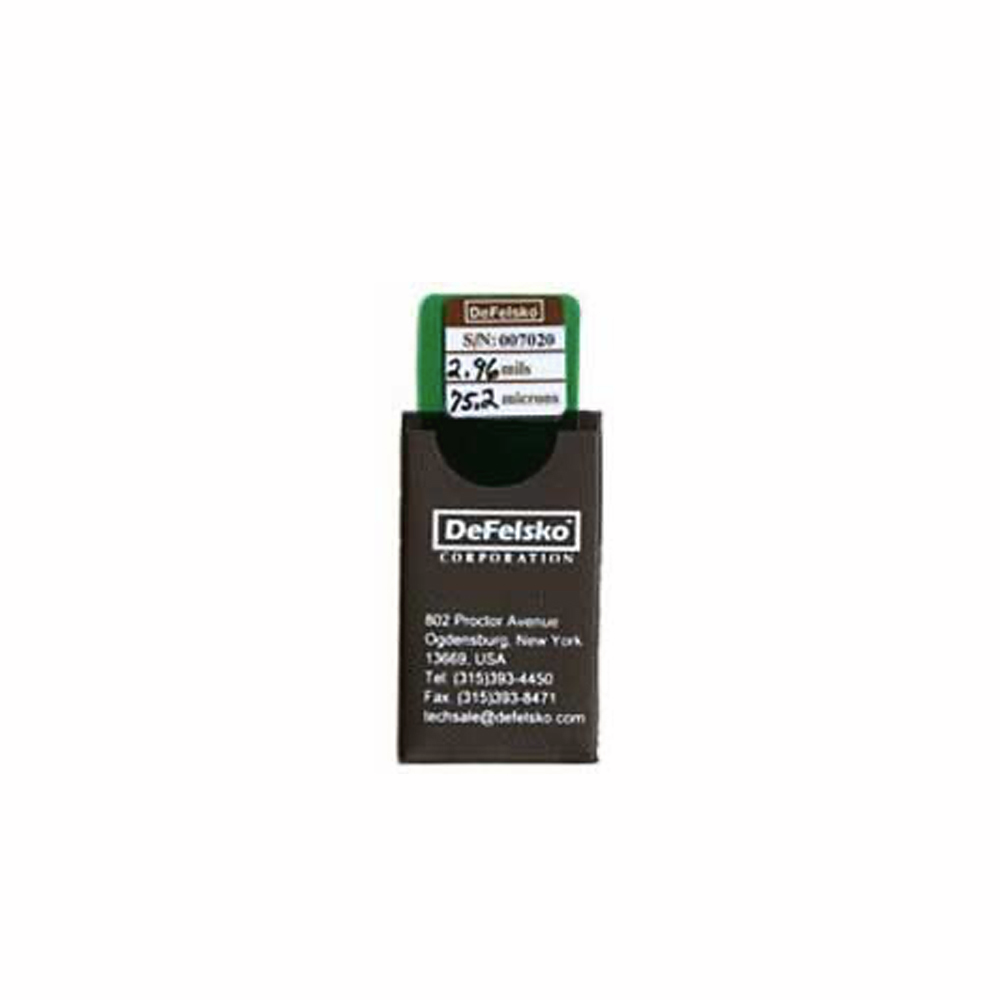 Defelsko Certified Green Plastic Shim