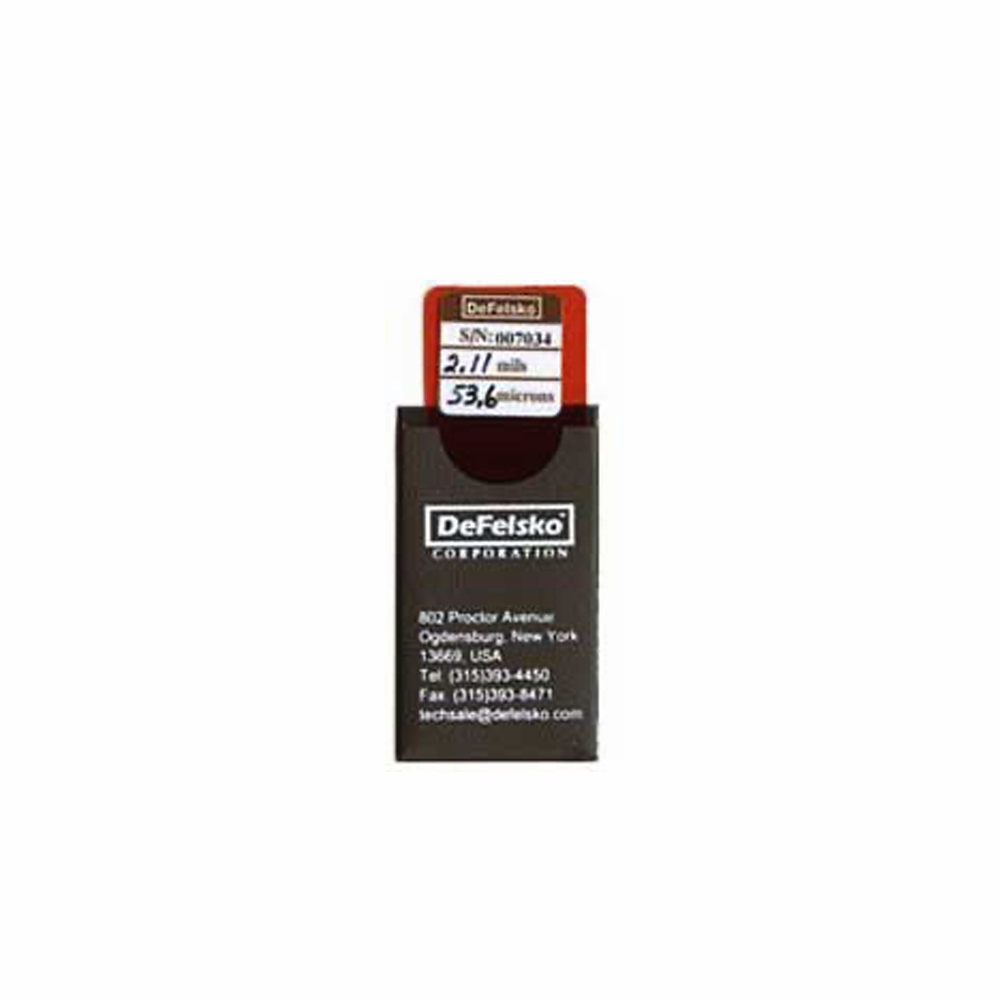 Defelsko Certified Red Plastic Shim
