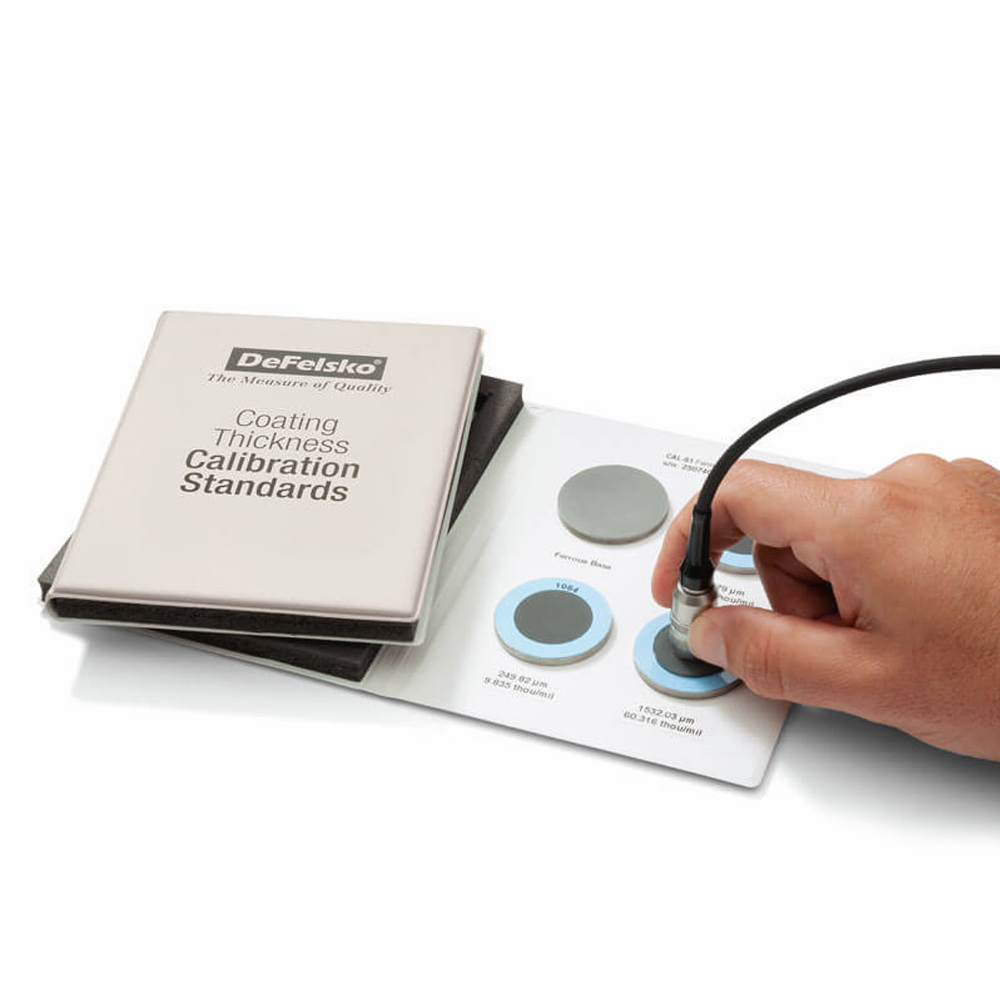 Defelsko Coating Calibration Standards in Use