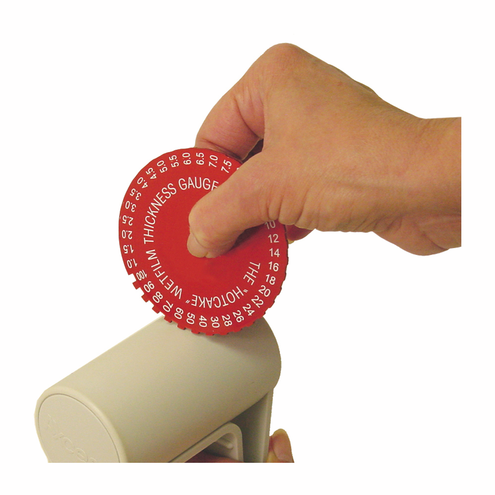 Hotcake Wet Film Thickness Gauge in Use
