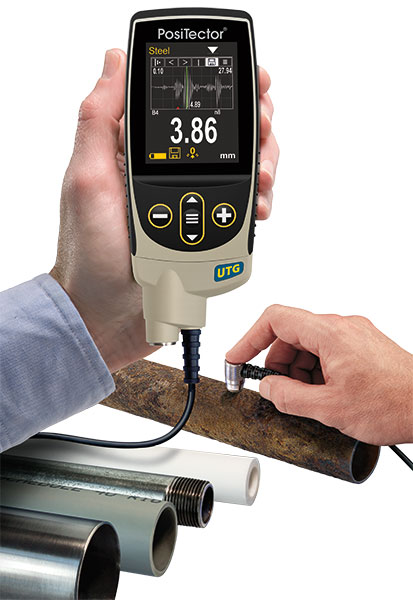 PosiTector UTG Gage in Use