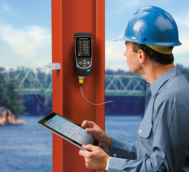 PosiTector Dew Point Meter in Use